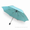 Fashion Folding Umbrella with Aluminum Shaft, Made of Nylon/Polyester, Customized Designs Welcomed